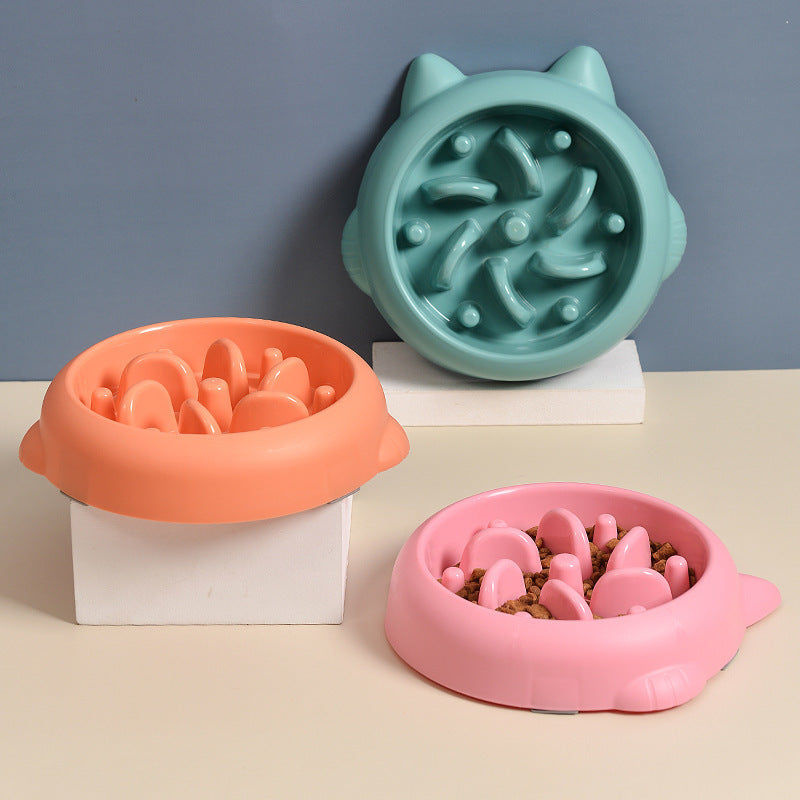 Safe Slower-Eating Dog & Cat Bowl
