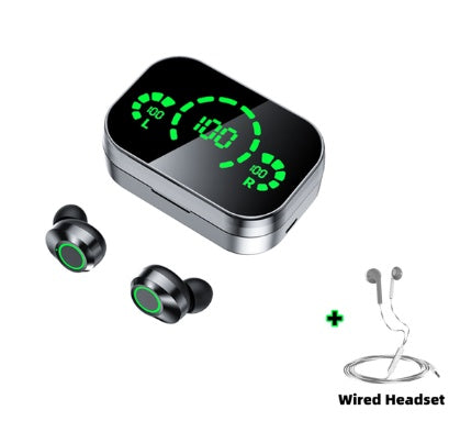 Wireless Bluetooth TWS Headset – Smart Digital Display & Breathing Light Earbuds