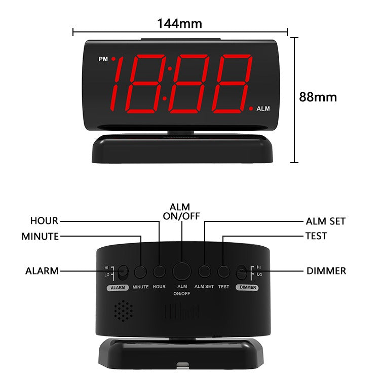 LED 90° Rotating Display Clock – Digital Modern Table Clock