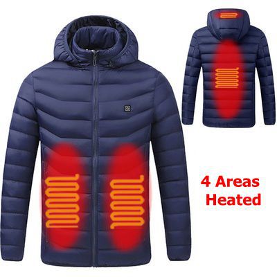 USB Charging Heated Smart Jacket – Tech Thermal Outerwear with Adjustable Temperature Control