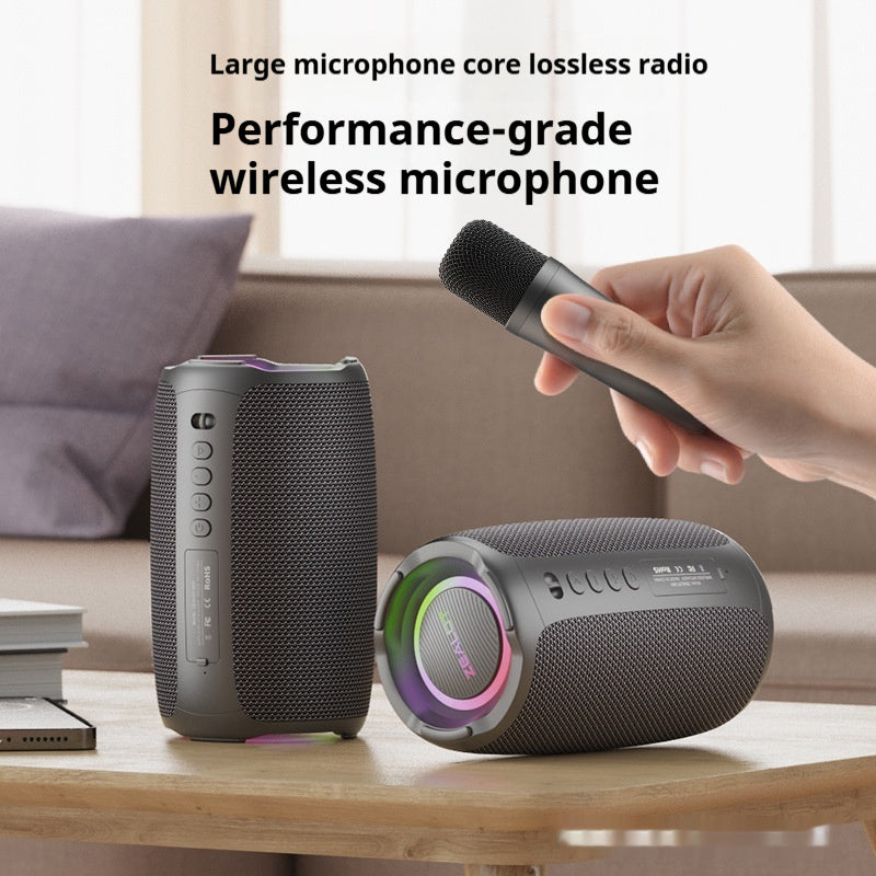 Portable Bluetooth Speaker & Wireless Karaoke Mic System