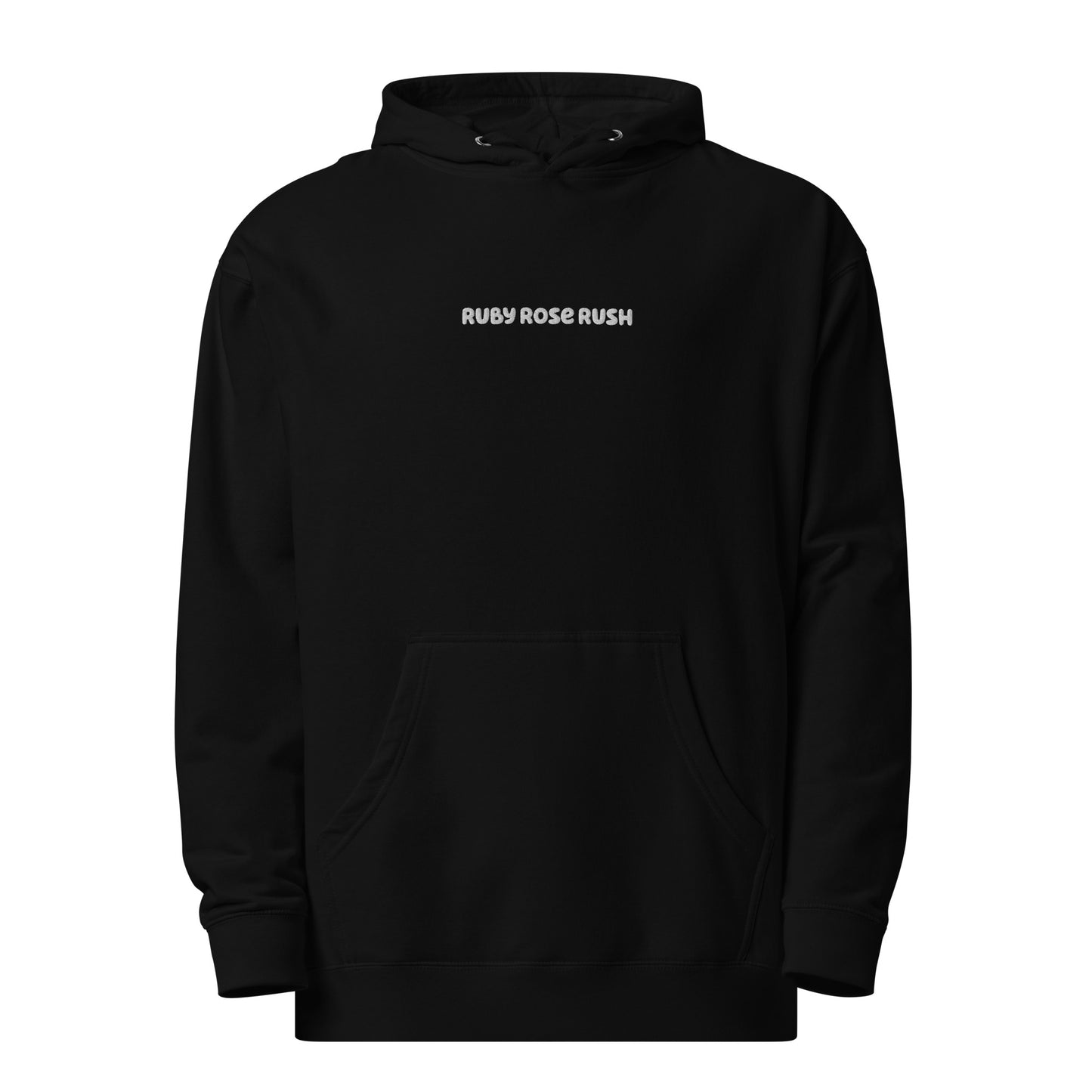 Take Life One Rose at a Time Oversized Hoodie in Black
